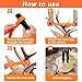 4 Pcs Deer Hunting Accessories,1700lbs Loadbearing Deer Drag Harness and Hunting Butt Out Tool,Field Dressing Knife,Deer Processing Equipment, Sturdy Rope with Soft Handle,Gifts for A Hunter