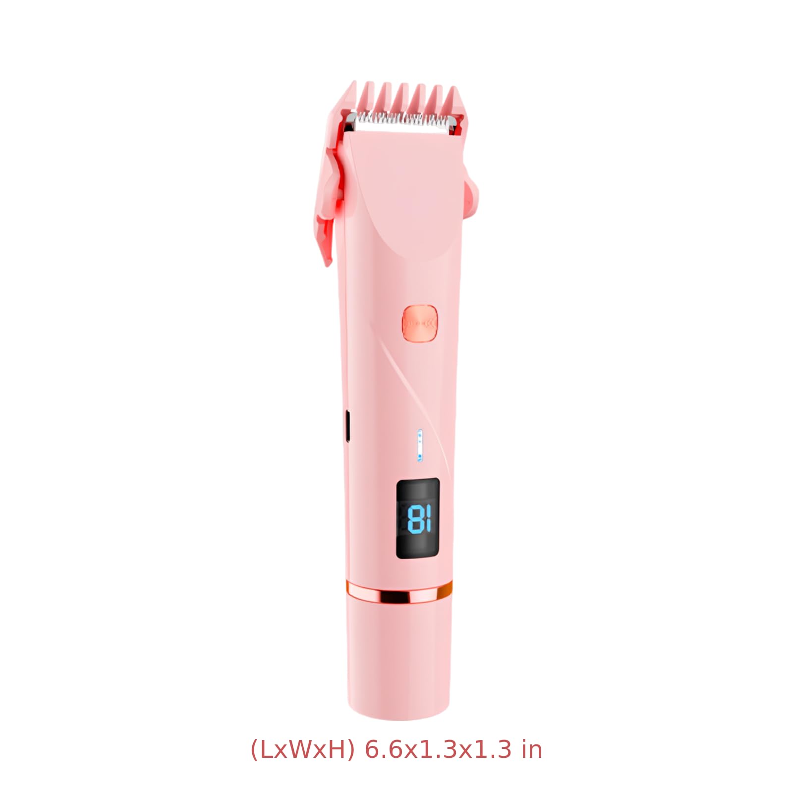 Bikini-Trimmer für Frauen, 2-in-1 elektrischer Bikini-Trimmer und Körperrasierer mit Keramikklinge, wasserdicht, mit LED-Akkuanzeige, für Intimbereiche, Achseln und Beine, Rosa