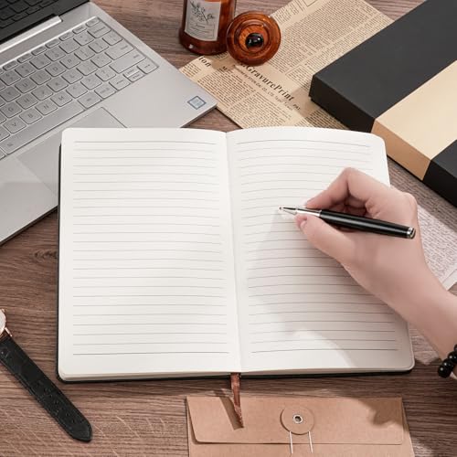 Carnet ligné cuir A5 rigide pour ne plus perdre vos notes - 6