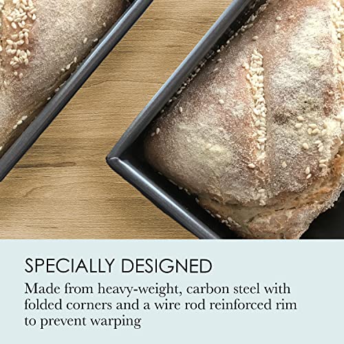 Chicago Metallic Professional 1-Pound Non-Stcik Loaf Pan, Perfect for pound cakes, meat loafs and more! Measures 8.5-Inch-by-4.5 Inch by Chicago Metallic - Image 4