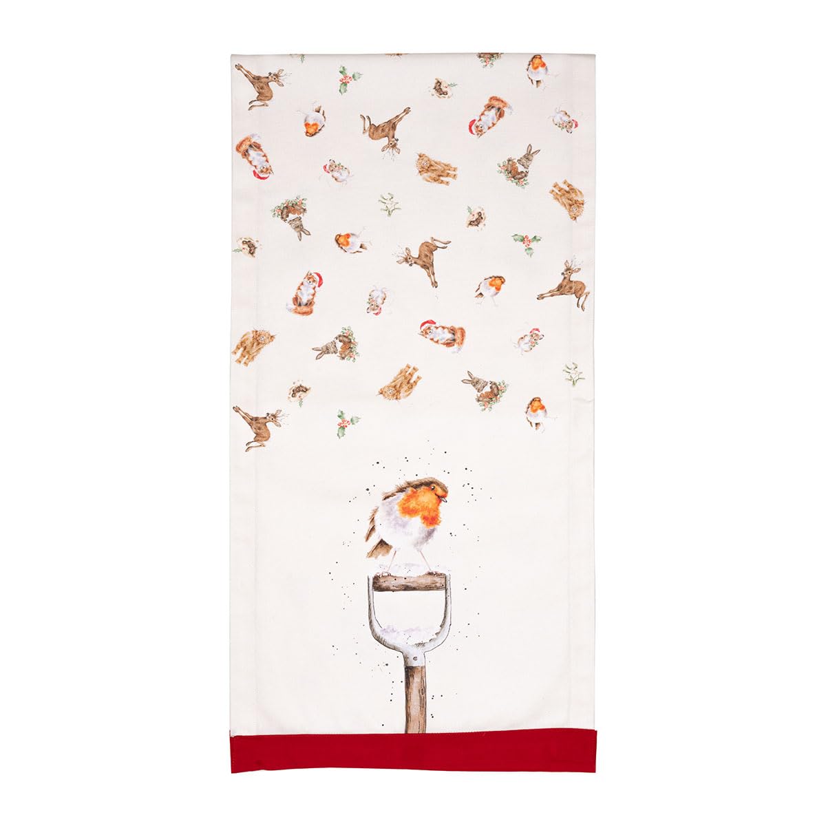 Wrendale Designs Chemin de table en tissu motif animal de Noël