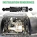 SHUNTALL Rear Shocks Absorbers Heavy Duty Spring Compatible With 1995-up G16 G19 G22 and G29 Yamaha Golf Cart Gas Yamaha Gas JN4-F2210-00 JN3-F2210-00 JW2-F2210-22