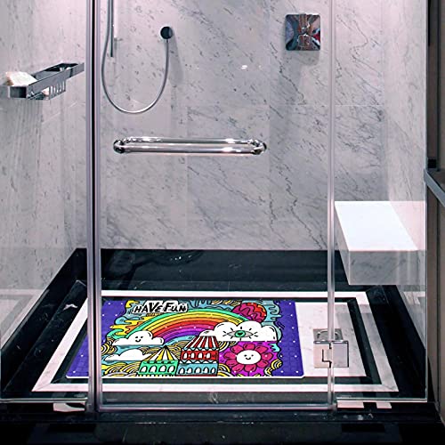 Alfombrillas de bañera de PVC resistente con ventosas estables 6