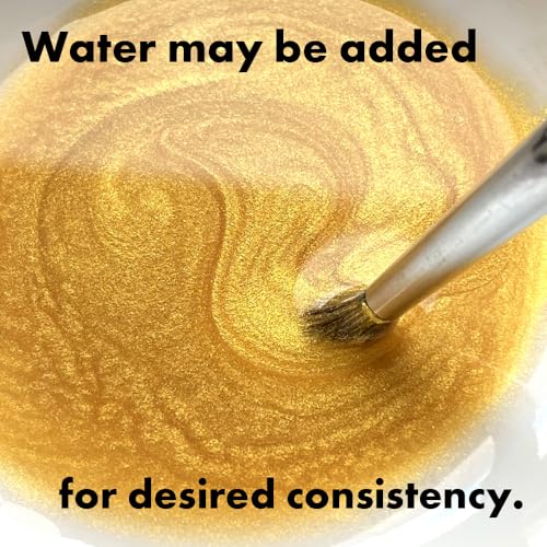 Image of Kuretake Gold Mica Paste Type 30g Metallic Gold Ink Paste for Japanese Calligraphy, Sumi Art, Painting, Craft & Decorative Illustration, Smooth Rich Finish, Made in Japan