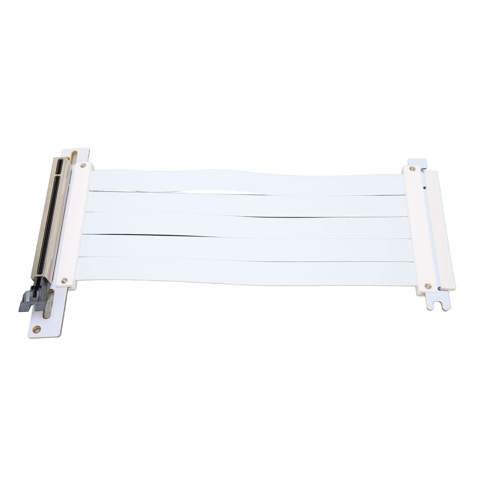 Przedłużacz Kabla Riser PCIe 4.0 X16 Kompatybilny z transmisją RTX3090,RTX3080,RTX3070,RTX3060TI,RX6900XT,RX6800,128 Gb/s, Przedłużacz Karty Graficznej Portu PCI E, 7,9 Cala (Biały)