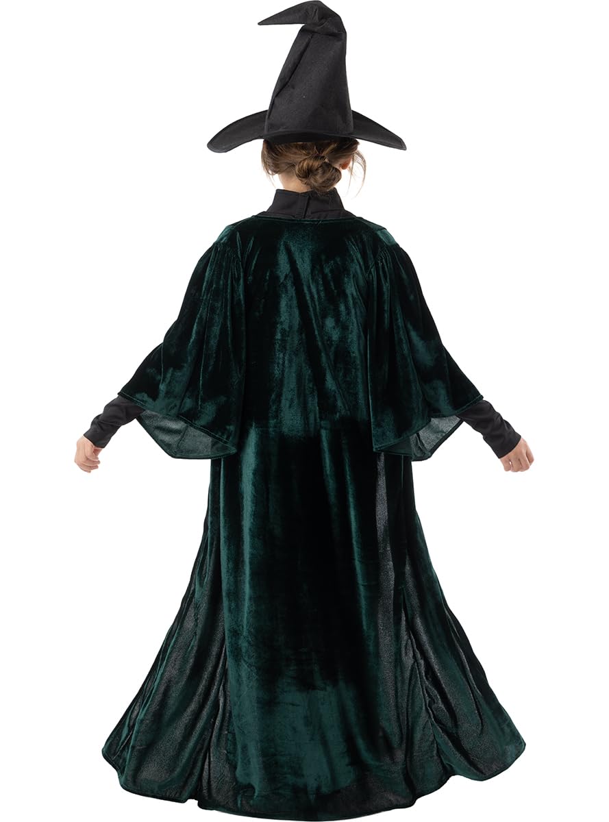 Funidelia Déguisement de Professeur McGonagall - Harry Potter pour fille, Licence Officielle, Films et Cinéma, Magiciens - Costume pour enfant pour les fêtes, le Carnaval et Halloween