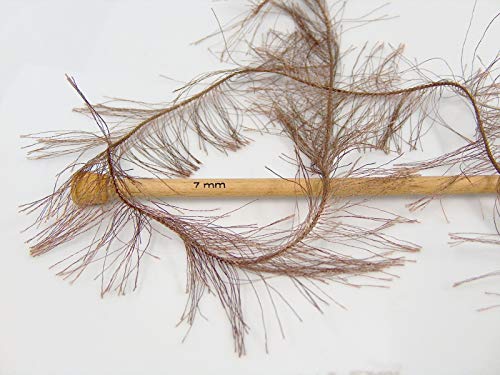 Lot Of 8 Skeins Ice Yarns Long Eyelash Hand Knitting Yarn Brown #TOP2