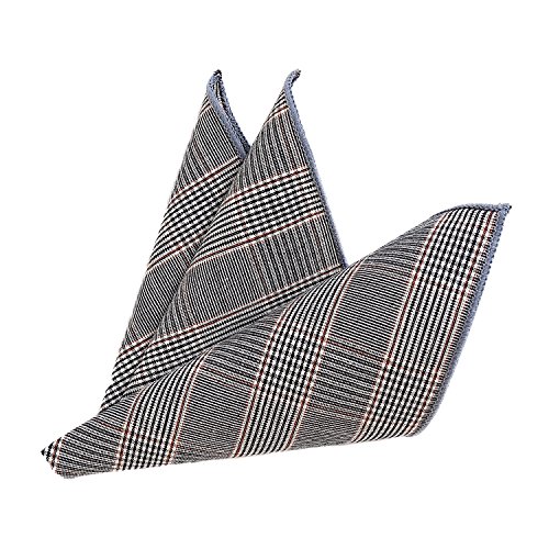 DonDon papillon da uomo 12 x 6 cm con fazzoletto