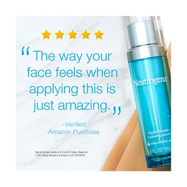 Neutrogena-Hydro-Boost-Hydrating-Hyaluronic-Acid-Serum-Oil-Free-and-Non-Comedogenic-Face-Serum-Formula-for-Glowing-Complexion-Oil-Free-Non-Comedogenic-1-fl-oz Neutrogena Hydro Boost Hydrating Hyaluronic Acid Serum, Oil-Free and Non-Comedogenic Formula for Glowing Complexion, 1 fl. oz