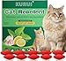 Cat Repellent for Gardens UK, 10Pcs Cat Deterrent, Natural Peppermint Oil Cat Repellent, Cat Scarer for Stray Cats Digging - Keeps Yard Lawn Garden Furniture Insect Repellent (60Pcs)