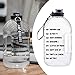 Luzhengyang 1 Gallon BPA-Free Sports Water Bottle with Handle for Gym Camping Workouts - Reusable Wide Mouth Hydration Jug Leak-Proof Design 3.78L Capacity