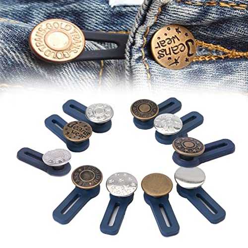 YSTJKD 20 Pcs Extensor De Pantalones Botón Extensor de Cintura Botón Jeans Retráctiles Botones Tamaño De Extensión De Botón para Alargar La Circunferencia De La Cintura De Jeans, Faldas Y Pantalones Cover