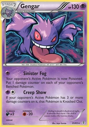 Pokemon - Gengar (35/83) - Generations - Holo Pokemon - Gengar (35/83) - Generations - Holo