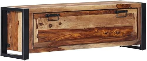 vidaXL Zapatero de 472 x 138 x 157 pulgadas madera maciza Sheesham