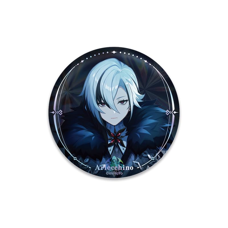 Genshin Impact A Winter Night's Lazzo Themed Series Character Badge - Arlecchino