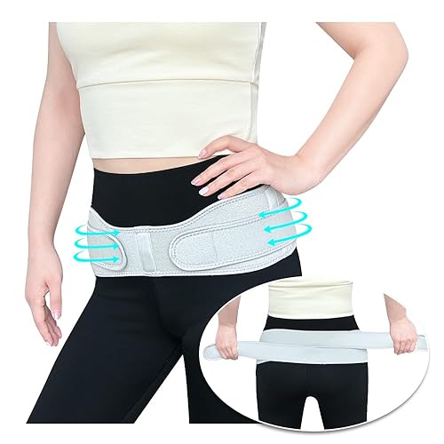 Zelen Si - Cinturón de cadera para mujeres y hombres, cinturón sacroilíaco, alivio del dolor del nervio ciático, banda articular, corrector de