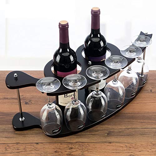 Soporte para botellas de vino de madera maciza de 2 botellas miniatura 2