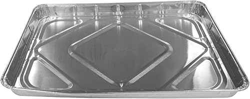 HFA 2063 - Bandeja de papel de aluminio de tamaño medio para hornear, recipientes desechables para hornear (100)