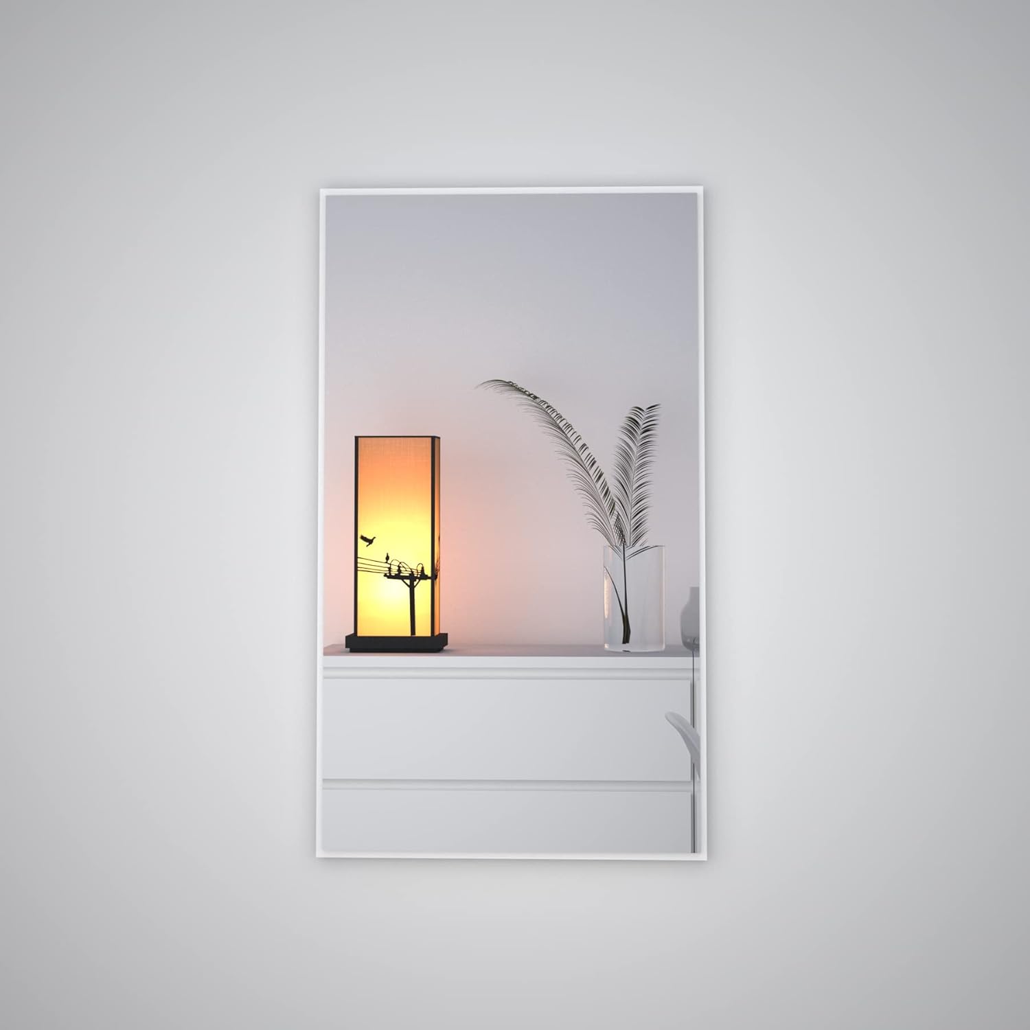 Buy Anikaa Misty Engineered Wood Dressing Wall Mirrors/Wall Hanging