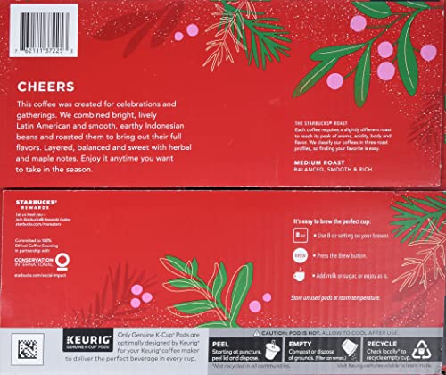 Image of Starbucks Holiday Blend Medium Roast Coffee 72 / 0.40 Oz Net Wt 29.2 Oz,, ()