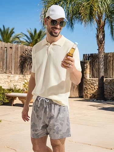 Arcweg Short de Bain Homme Maillot de Bain 2 en 1 à séchage Rapide avec Doublure de Compression Douce et Poche zippée Feuille de Menthe Kaki XXL(EU) – vue 3