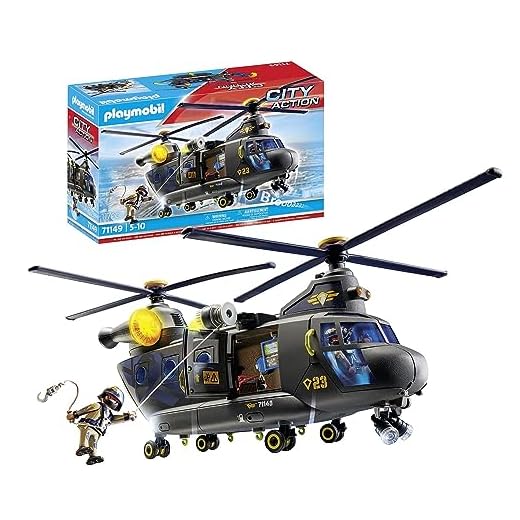 Playmobil- Elicottero unità Tattica, 71149