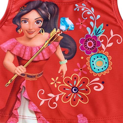 Disney Elena of Avalor Girls Tankini Swimsuit Swimwear (3T) Red3