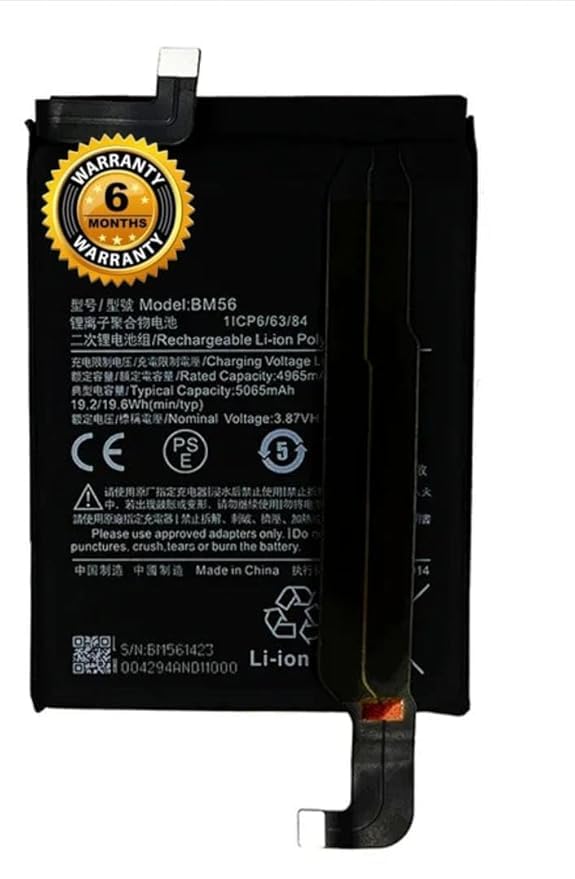 Image of Original BM56 Battery for Redmi Poco F3 GT MZB09C6IN, M2104K10I Battery with 6 Month Warranty****(RFG27)