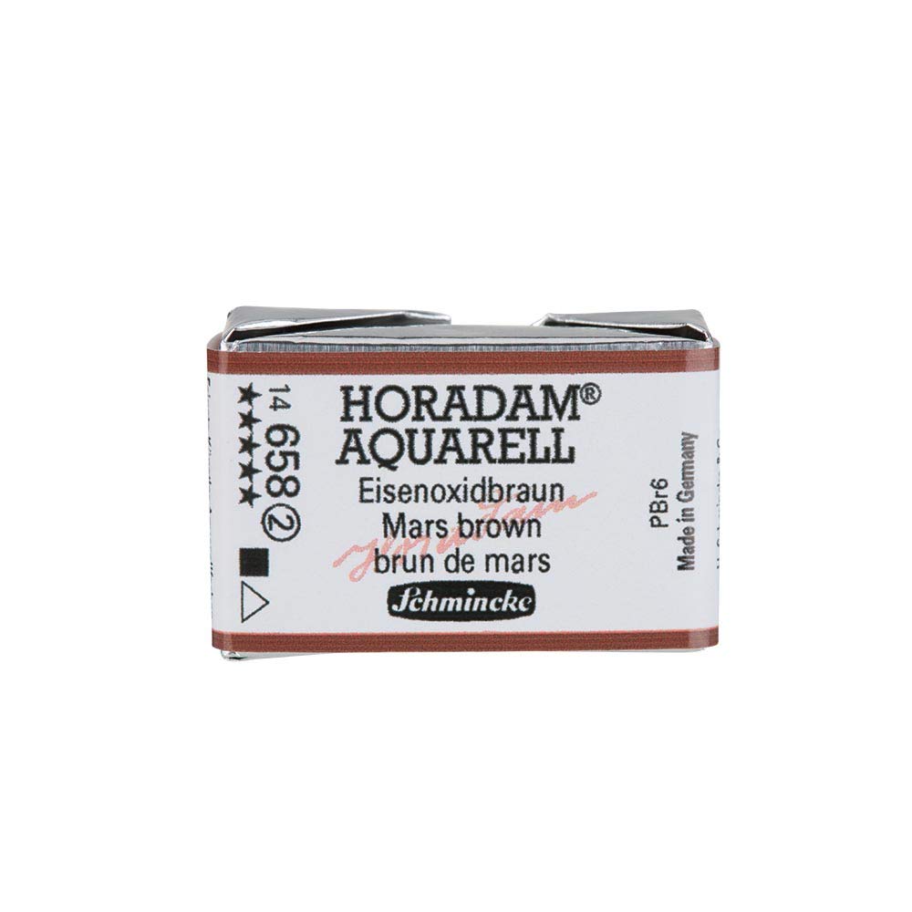 Schmincke Horadam Artists Watercolours - Mars Brown Whole Pan (Series 2) (658)