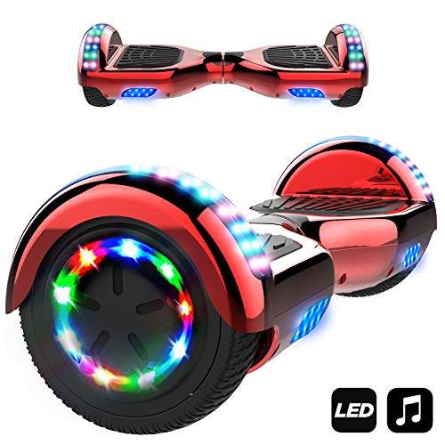 Patinete Eléctrico 10 Pulgadas Scooter Monopatín Auto- Equilibrio 350W *2 con Bluetooth CE Certificado
