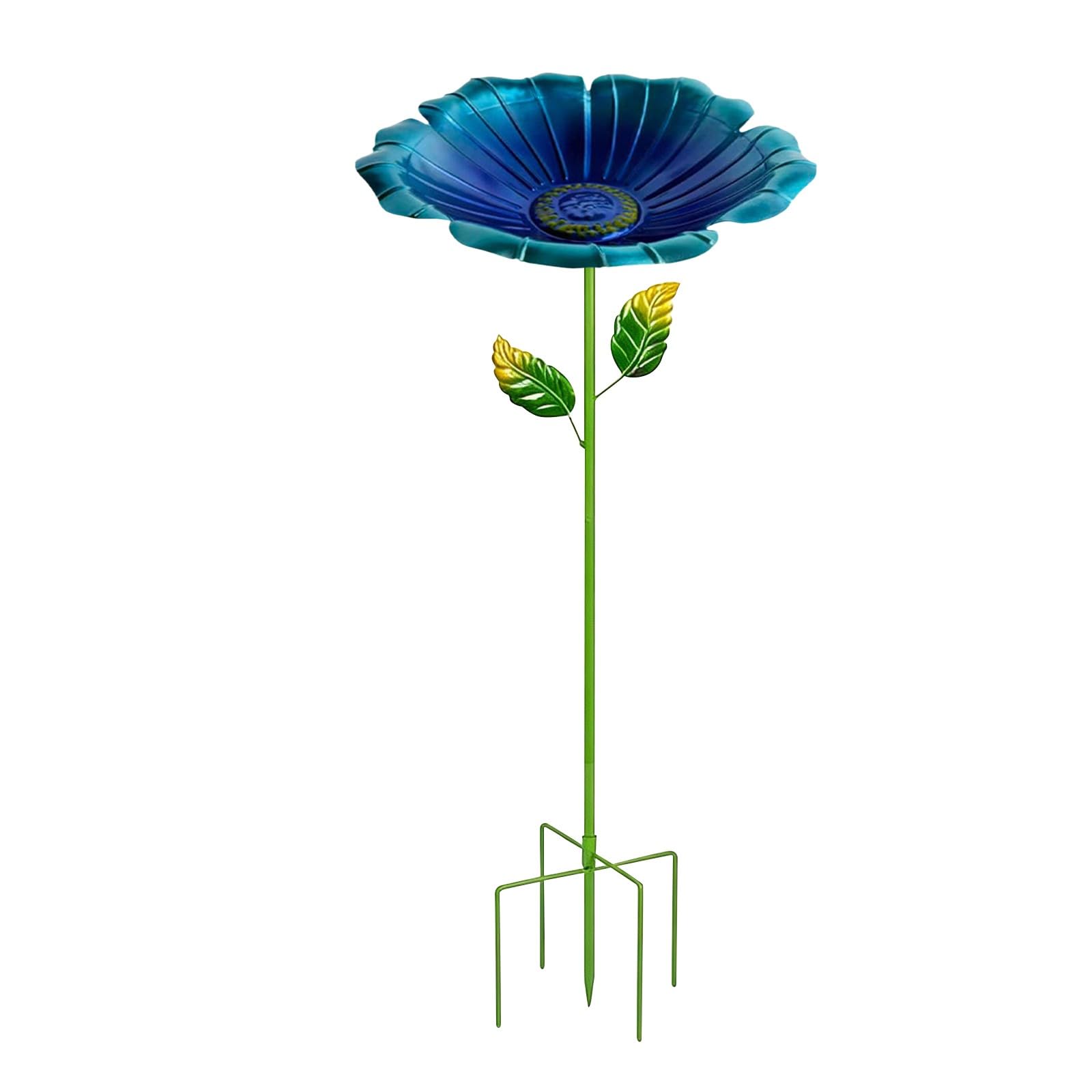 Bain d'oiseaux en métal durable pour un jardin élégant et accueillant au fil des saisons