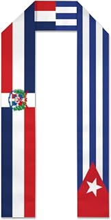 Dominican Republic Flag and Guatemala Flag Graduation Stole, Graduation Sash, Graduation shawl