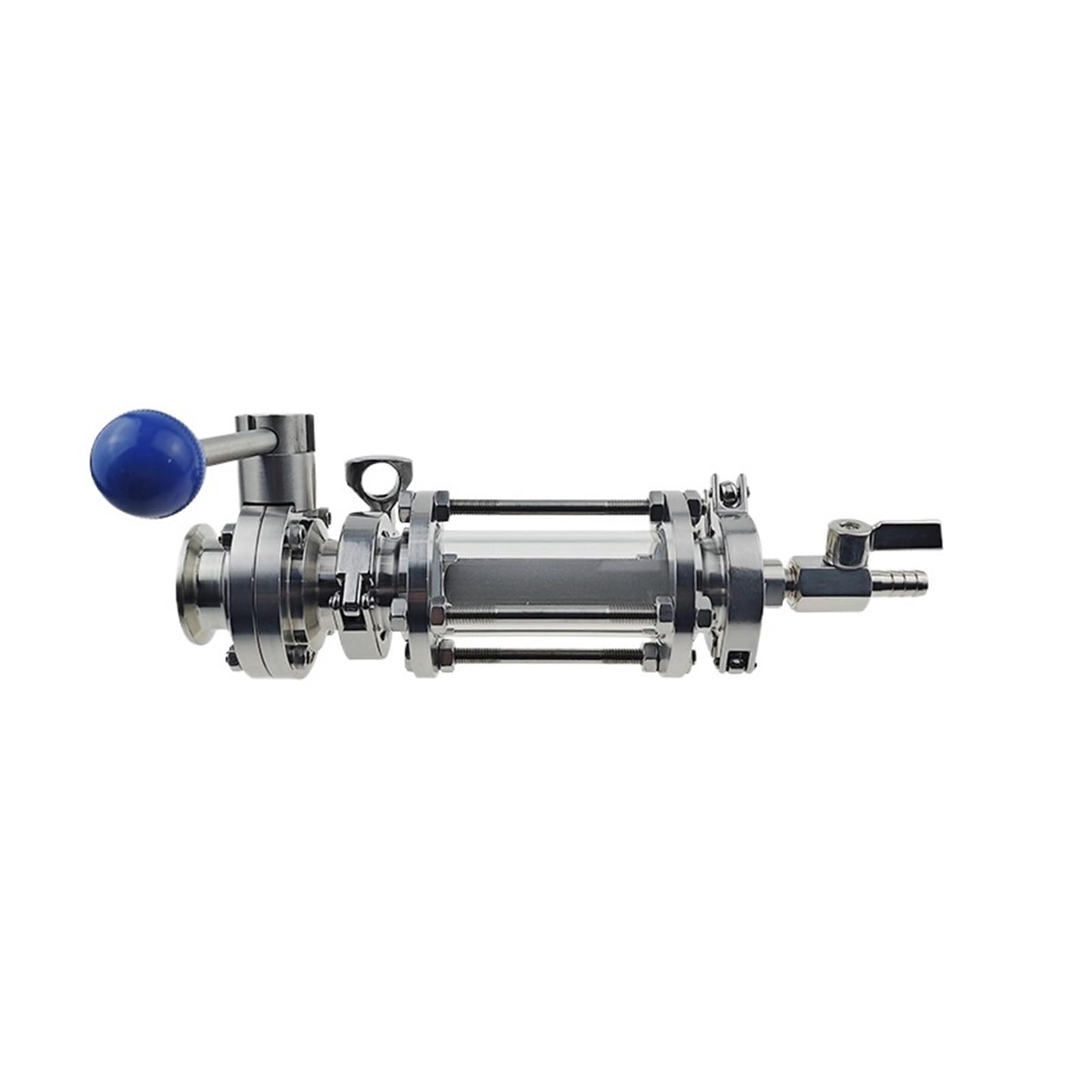 1.5"Tri Clamp Sight Glass Inline Stainless Steel Aeration Carbonation Stone ，With valve switch Beer device ZCKHNQOP