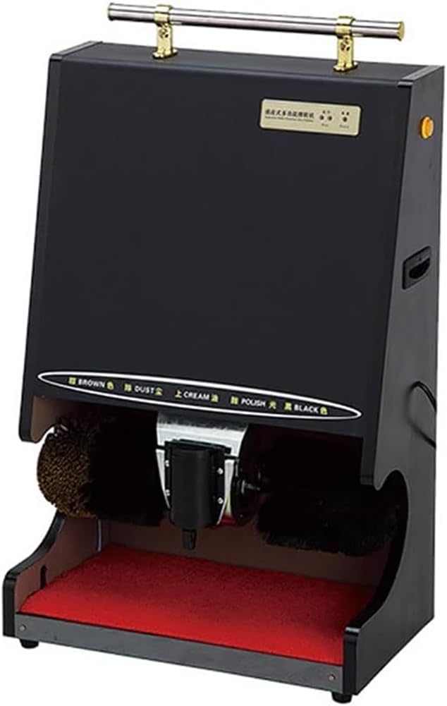 Automatic Shoe Polisher - Electric Shoe Brush Machine for Boots Cleaning and Polishing, Stainless Steel Household and Hotel Use