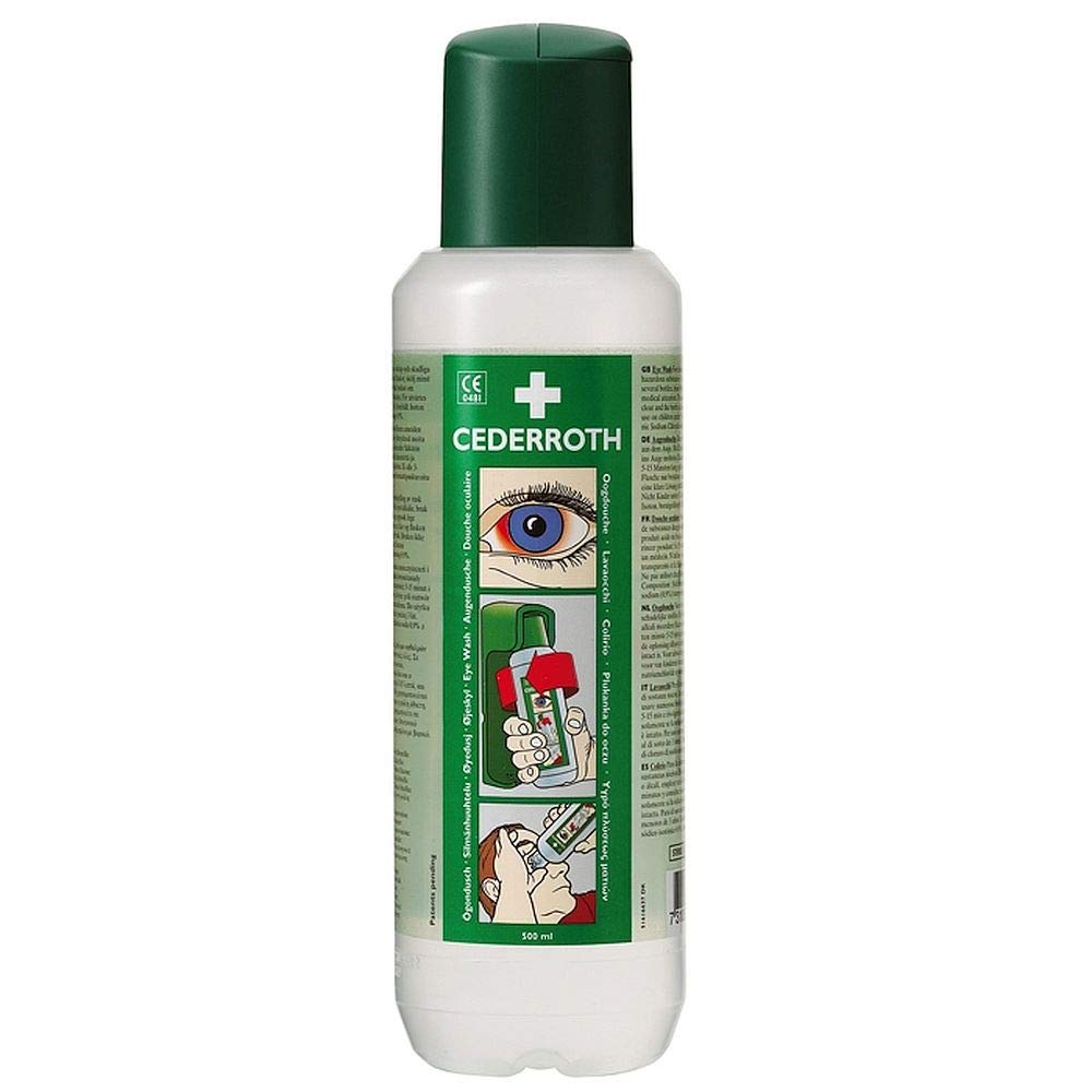 10x Cederroth "Cederroth" Wandhalter Augendusche 27 cm x 9 cm x 7 cm "Eye Wash" inkl. Hinweisschild | Unbekannte Einheit (1 Stück)