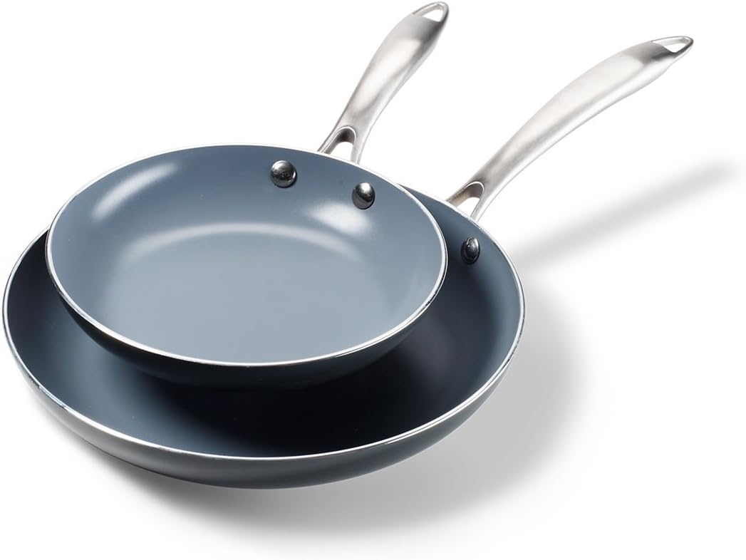 Eco Life Aluminum 8-Inch and 10-Inch Fry Pan, 2-Pack
