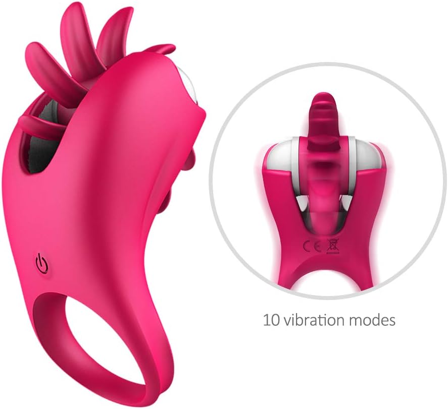 10 Vibrantion Waterproof Whirling Modes Male Ring Massa-ge with Remote Control Dicks Play Simulators Things for Men Women Adullt Toys for Couples Rechargeable Birthday Gift