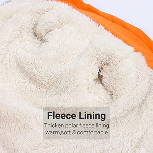 Hundejacke Hundemantel Wasserdicht Fleece gefüttert Warme Winterjacke Hunde Bekleidung für Winter Herbst Kleiner Hund