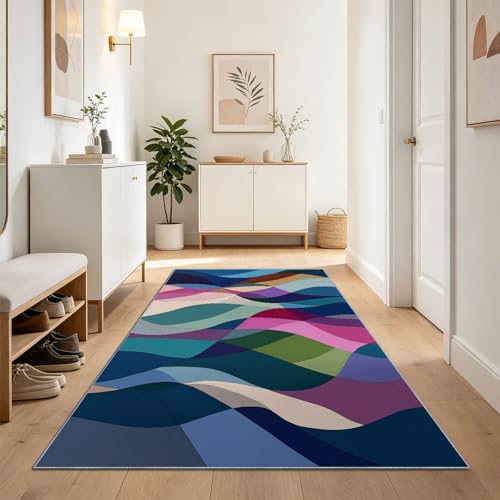 Tapis doux et lavable format 80x240 cm pour simplifier l'entretien du sol de votre cuisine - 3