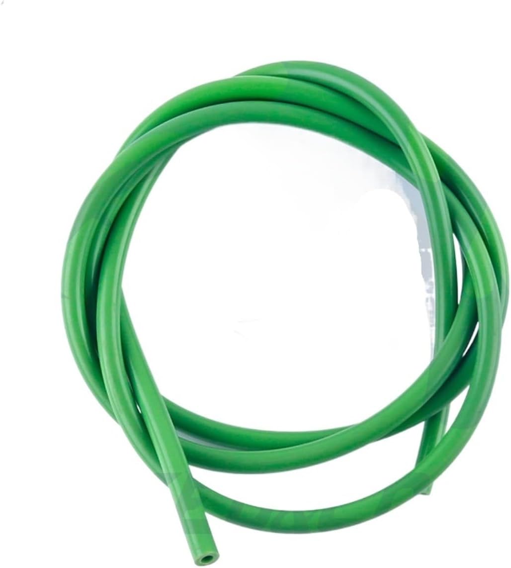 10 feet inner diameter: 4mm 5/32 inch orange yellow purple white green high performance vacuum hose 3 meters(10 Feet Green)