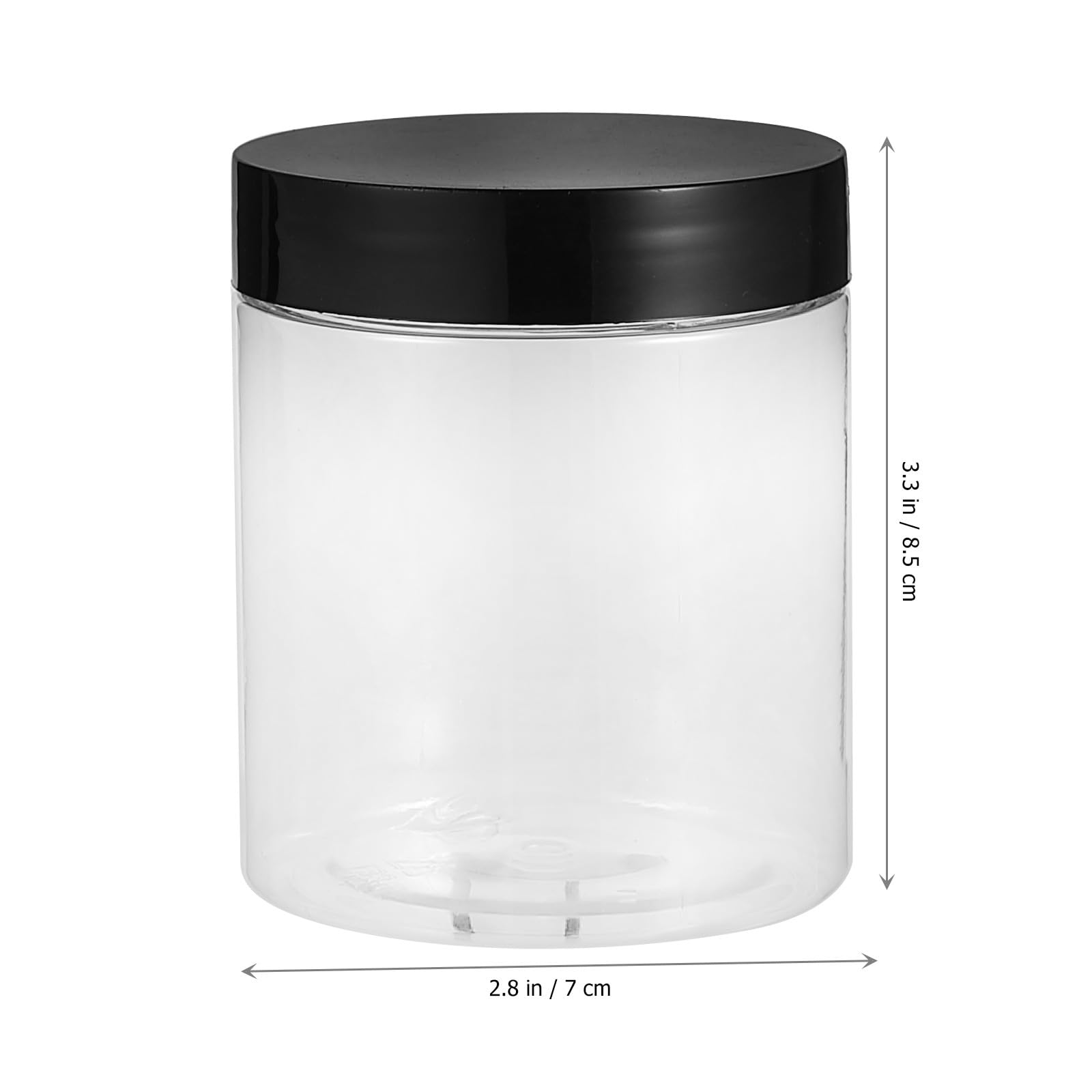 SHINEOFI Lot de 12 Bocaux de Conservation Alimentaire Transparents en Plastique, Hermétiques avec Couvercle, 500 Ml, Boîte de Rangement Étanche Cuisine, Stockage des Aliments et Céréales,