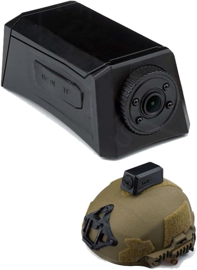 Tactical Helmet Camera, Adjustable Angle Helmet Fast Helmet Decorative Camera Model, 1080P HD Video, Airsoft Shooting Helmet Accessories
