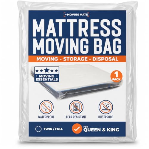Queen And King Mattress Bags For Moving, Storage, And Disposal, Plastic Cover Protector For Bed Mattress_desvips.com