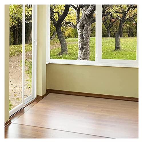 CUNCOO- 1,5mm Protector Suelo PVC Transparente Silla Alfombrilla Alfombra De Plastico Protección De Suelos De Madera Usado para Alfombra De Puerta Balcón Sala Estudio,120/140/160/190cm de Ancho Cover