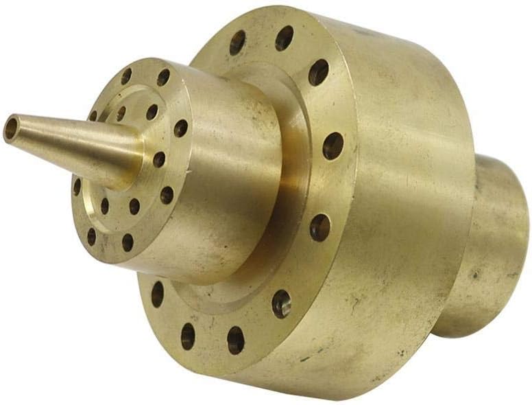 Pipe connector Jet Nozzles 1" Brass Double-layer Style Water Column Fountain Spray Head Copper Decorative Fireworks Garden Landscape Fountain (Color : 1 inch)