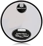 Rucci, Suction Cup Mirror, Black, 12X, 5 Inch Diameter