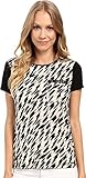 Calvin Klein Women's S/s Top W/ Studded Pocket