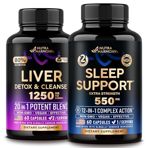 NUTRAHARMONY Liver Support & Sleep Support Capsules