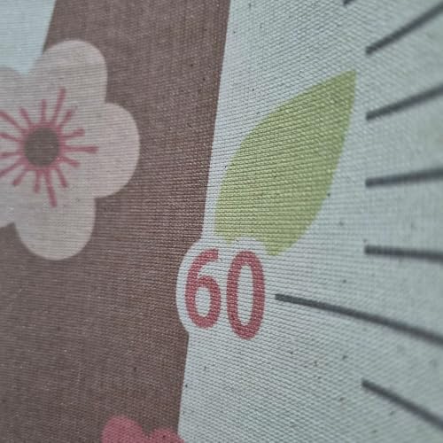 Régua Do Crescimento Menina Árvore Pássaros Canvas Pendurar Galho