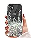 SunStory Designed for iPhone 11 Case,Luxury Fashion with Moving Shiny Quicksand Glitter and Double Protection with PC Layer and TPU Bumper Case for iPhone 11 (6.1 Inch) Phone (Silver)